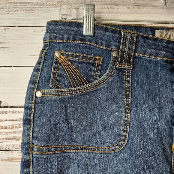 Womans Urban Star sz 10 Tall High Rise Jean Shorts 5 Pocket - Picture 3 of 13